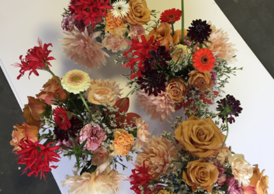 Red flower bouquet